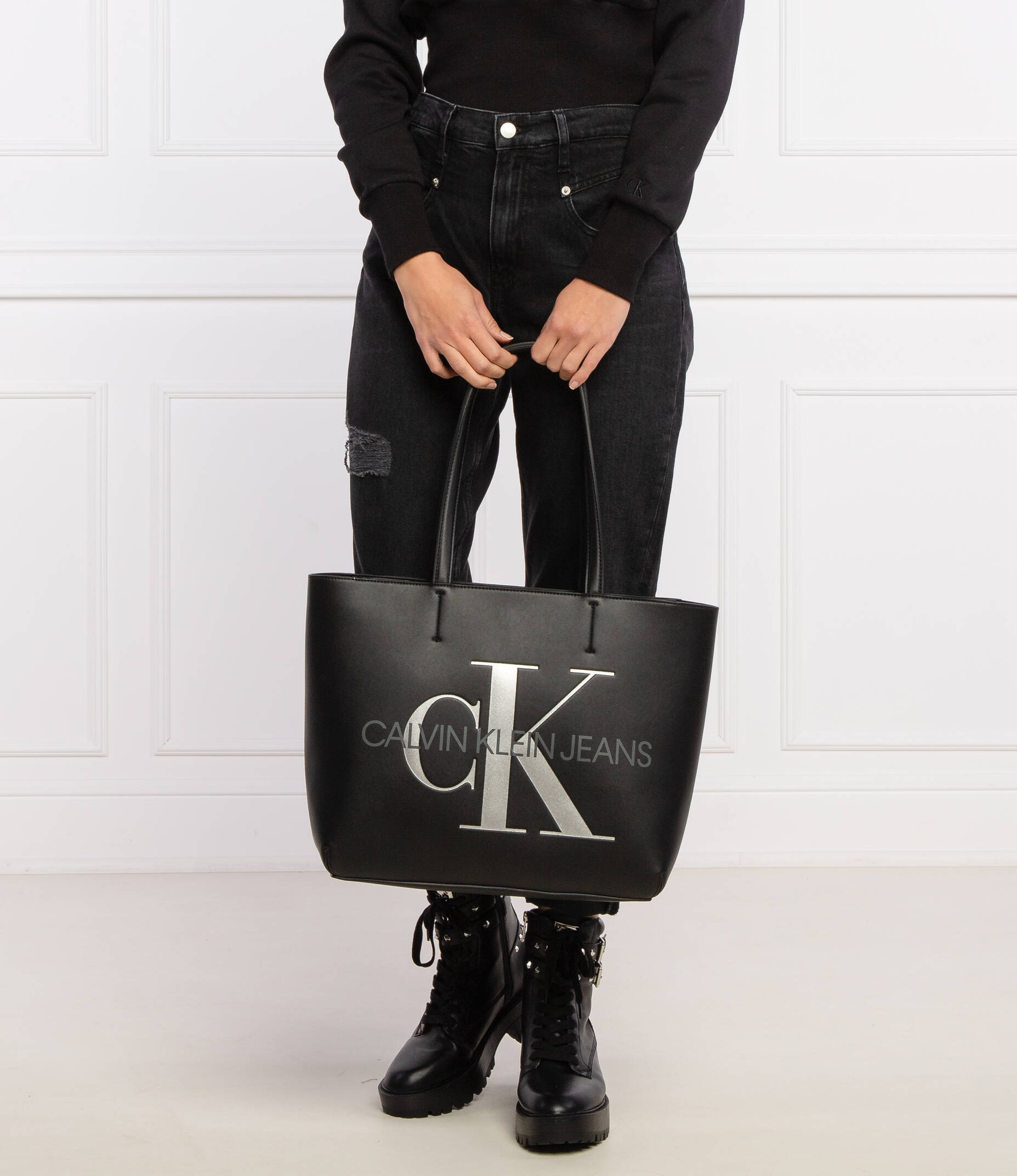 Shopper bag SCULPTED SHOPPER CALVIN KLEIN JEANS | Black /en