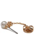 Kolczyki Kira Pearl Chain Earring TORY BURCH złoty