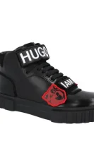 Skórzane sneakersy Edge_Hito_navlc HUGO czarny