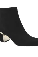 Skórzana ankle boots DKNY black