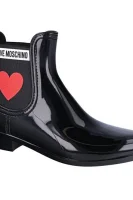 Wellingtons Love Moschino black