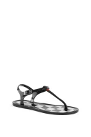 Checked Jelly Sandals Love Moschino black