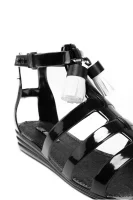 Tassels Sandals Love Moschino black