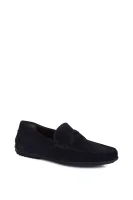 Leather loafers Flairone BOSS BLACK navy blue