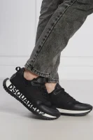Skórzane sneakersy Dsquared2 czarny