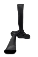 Leather (knee-high) boots Casadei black