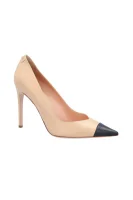 Leather high heels Elisabetta Franchi beige