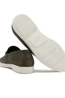 Leather loafers Baldinini gray