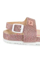 Bio Glitter sandals Pepe Jeans London pink