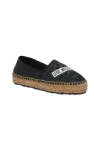 Espadrilles RAFIA | with addition of leather Love Moschino black