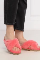 шкіряне домашнє взуття fuzzette UGG рожевий