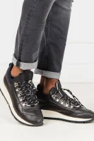 Skórzane sneakersy Philippe Model czarny
