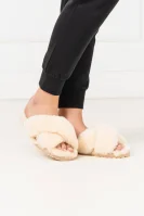 Wełniane obuwie domowe Mayberry | z dodatkiem skóry EMU Australia beżowy