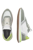 Skórzane sneakersy Philippe Model zielony