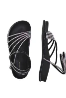 Sandals | with addition of leather Le Silla black