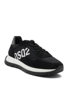 Skórzane sneakersy Dsquared2 black