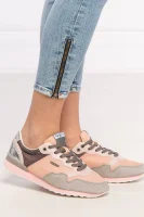 Sneakers BIMBA MESH | with addition of leather Pepe Jeans London powder pink