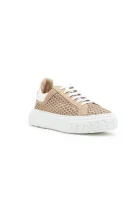 Leather sneakers Casadei 	camel	