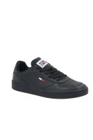 Leather sneakers Tommy Jeans black