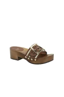 Sliders ELLIN | with addition of leather Bally brown