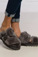 Wool lounge footwear wobbegong | with addition of leather EMU Australia charcoal