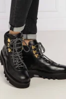 Leather hiking boots RITA Furla black