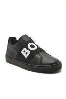Leather sneakers BOSS Kidswear black