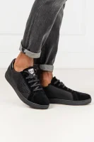Sneakersy | z dodatkiem skóry Emporio Armani czarny