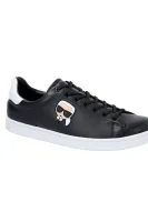 Leather sneakers KOURT Karl Lagerfeld black