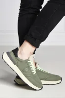 Skórzane sneakersy ANTIBES Philippe Model zielony