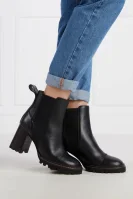 Leather ankle boots See By Chloé black