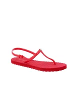 Sandals flat strappy Tommy Hilfiger red