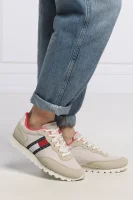 Sneakersy | z dodatkiem skóry Tommy Jeans beżowy