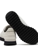 Sneakersy | z dodatkiem skóry Emporio Armani beżowy
