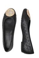Leather ballet shoes CLAIRE TORY BURCH black