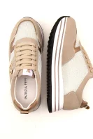 Sneakers | with addition of leather Patrizia Pepe beige