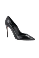 Leather high heels sense Casadei black