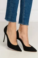 Leather high heels camoscio Casadei black
