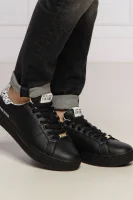 Skórzane trampki Versace Jeans Couture czarny