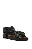 Leather sandals Red Valentino black
