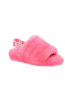 Wełniane obuwie domowe Fluff Yeah Slide UGG różowy
