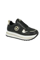 Sneakers | with addition of leather Patrizia Pepe black