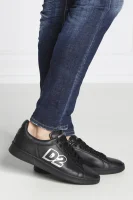 шкіряне кросівки Dsquared2 чорний
