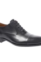 Leather oxford shoes BOSS BLACK black