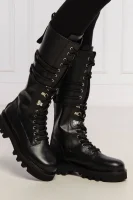 Leather (knee-high) boots Furla black