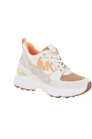 Sneakers MICKEY TRAINER | with addition of leather Michael Kors beige