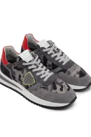 Leather sneakers Philippe Model gray
