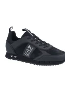 Sneakersy | z dodatkiem skóry EA7 czarny