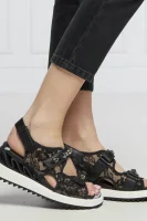 Skórzane sandały Le Silla czarny