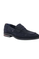 Leather loafers Tommy Hilfiger navy blue